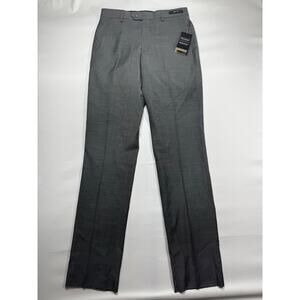 NWT Jos A. Bank Men's Travel Tech Slim Fit Traveler Gray Pants - 32R (32x36.5)